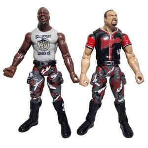 WWE Elite Dudley Boyz Wrestling Action Figures 1999 Jakks Loose Pre-owned